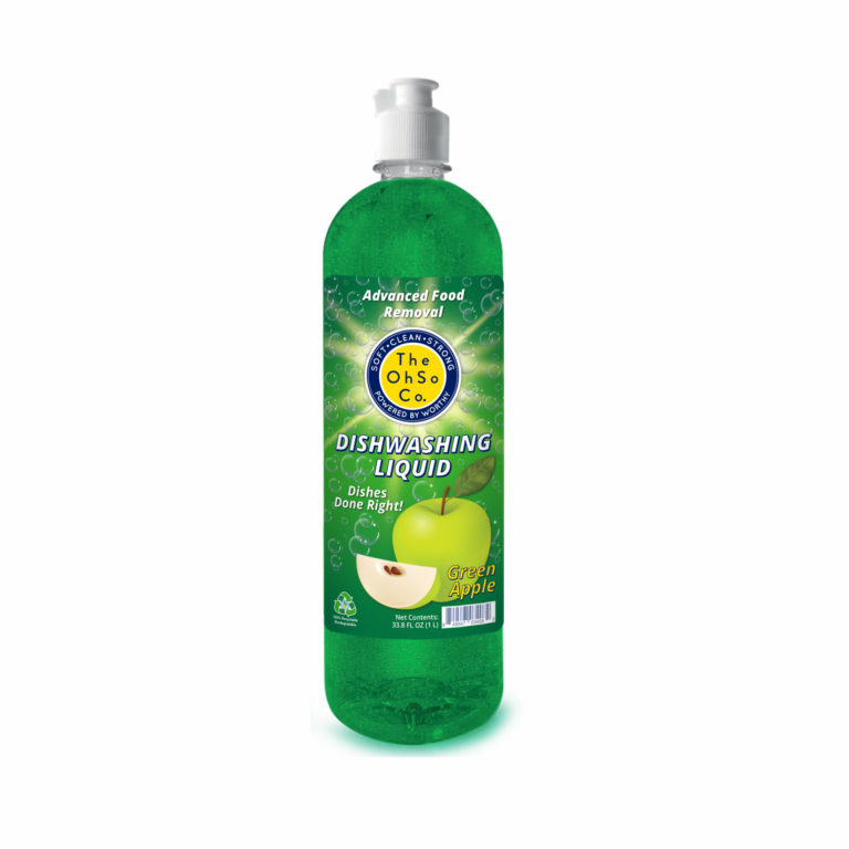 The OhSo Co. Dishwashing Liquid Green Apple Scented at www.TheOhSoCo.com