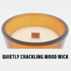 Soy Wax Candle with a quietly crackling wood wick at www.theohsoco.com